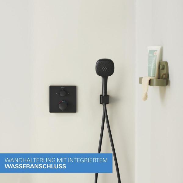 GROHE Precision Thermostat Duschsystem, Unterputz, Quickfix, mit Vitalio Comfort 250, mattschwarz (348822430)