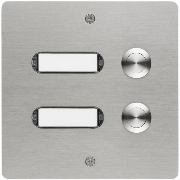 ARDEBO.de Grothe ETA 402 V2A UP Etagenplatte, 2 WE, 130 x 130 x 45 mm (55402)