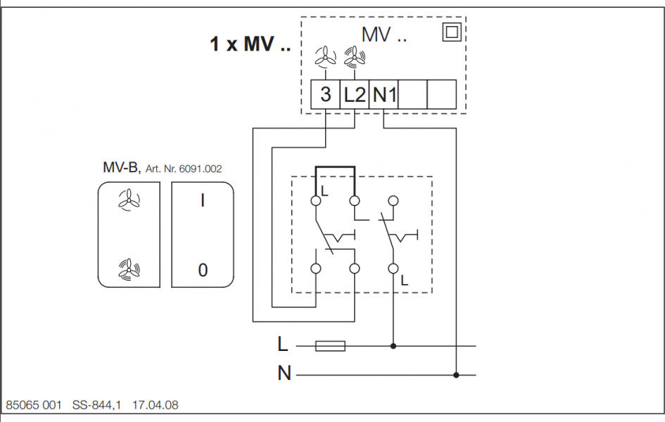 Helios MV 160 Multivent-Rohrventilator 1-PH (6054)