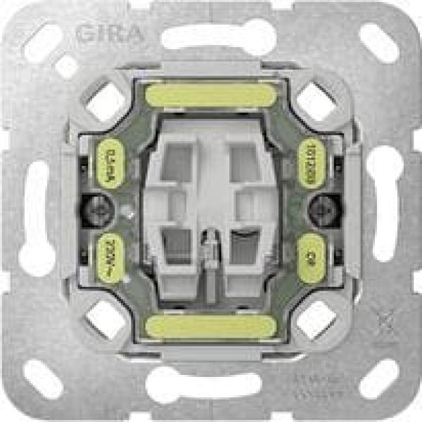 ARDEBO.de Gira 312200 Tast-Kontrollschalter-Einsatz Ausschalter mit Befestigungskrallen, 2-polig, 10 AX, 250 V