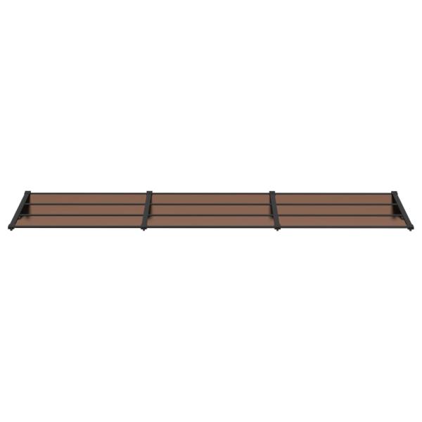 Türvordach Schwarz 358,5x90 cm Polycarbonat
