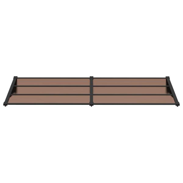 Türvordach Schwarz 239x90 cm Polycarbonat