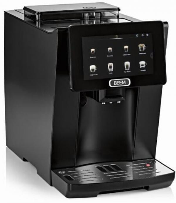 ARDEBO.de Beem 09111 Coffee Professio Kaffeevollautomat, 7 Zoll TFT Display mit Touchscreen, 2 L Wassertank, Kegelmahlwerk, 250g Bohnenfach, schwarz