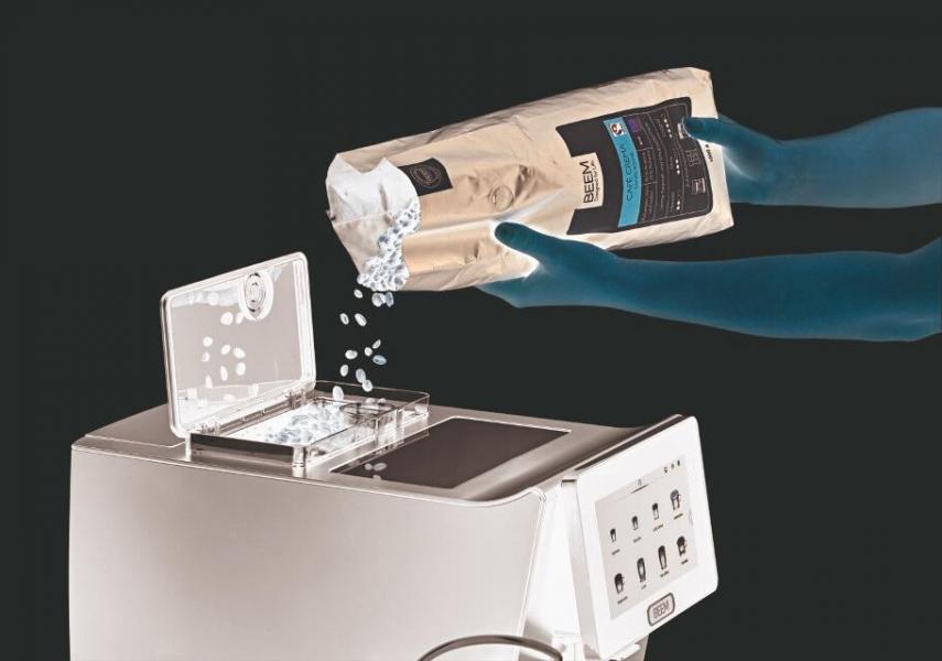 Beem 09111 Coffee Professio Kaffeevollautomat, 7 Zoll TFT Display mit Touchscreen, 2 L Wassertank, Kegelmahlwerk, 250g Bohnenfach, schwarz