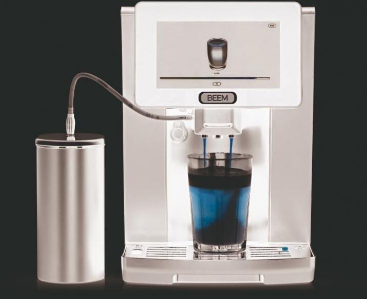 Beem 09111 Coffee Professio Kaffeevollautomat, 7 Zoll TFT Display mit Touchscreen, 2 L Wassertank, Kegelmahlwerk, 250g Bohnenfach, schwarz