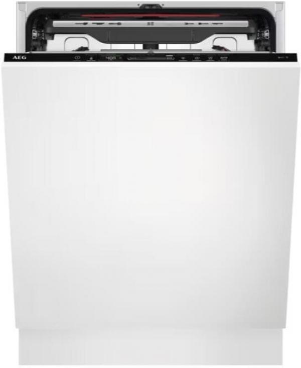 AEG FSE76738P Vollintegrierter Geschirrspüler, 60 cm breit, 14 Maßgedecke, AquaControl, WLAN, AirDry, AutoSense, 7 Spülprogramme, 4 Temperaturen, Time beam White, LED-Innenbeleuchtung