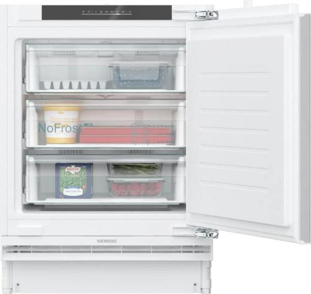 ARDEBO.de Siemens GU21NADE0 iQ500 Einbau Gefrierschrank, Nischenhöhe: 82 cm, 85 L, Flachscharnier mit Softeinzug, noFrost