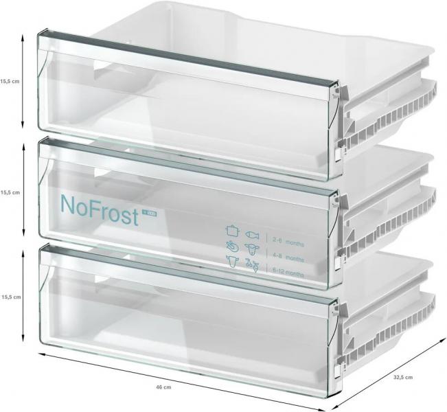Siemens GU21NADE0 iQ500 Einbau Gefrierschrank, Nischenhöhe: 82 cm, 85 L, Flachscharnier mit Softeinzug, noFrost
