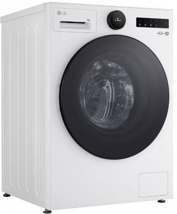 LG F4WX809YC 9kg Frontlader Waschmaschine, 60 cm breit, 1400 U/Min, AquaStop, ThinQ (WLAN), Kindersicherung, Steam, weiß