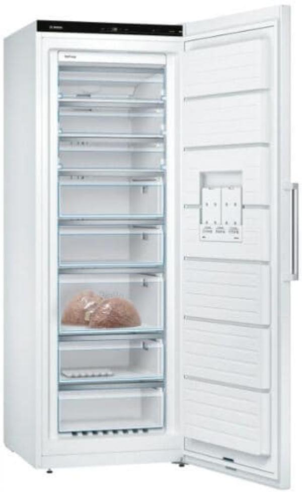 Bosch GSN58DWDV Stand Gefrierschrank, 70 cm breit, 366 L, NoFrost, FreshSense, BigBox, LED Beleuchtung, weiß