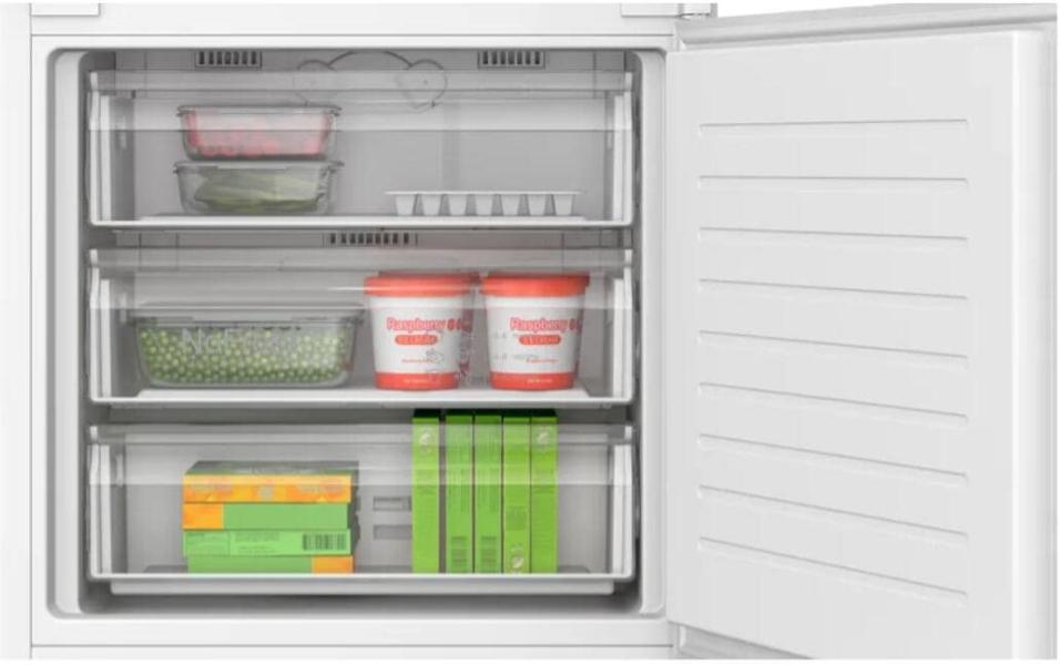 Bosch KBN96NSE0 Serie 2 Einbau Kühl-Gefrierkombination, Nischenhöhe 194 cm, 383 L, Schlepptür, HomeConnect, EcoMode, weiß