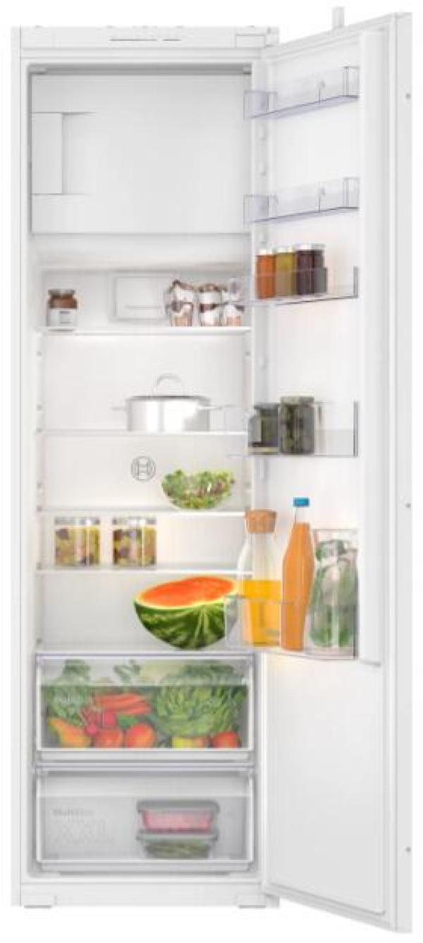 ARDEBO.de Bosch KIL82NSE0 Serie 2 Einbau Kühlschrank mit Gefrierfach, Nichenhöhe 177,5 cm, 280 L, Schlepptürtechnik, Vario Zone, weiß