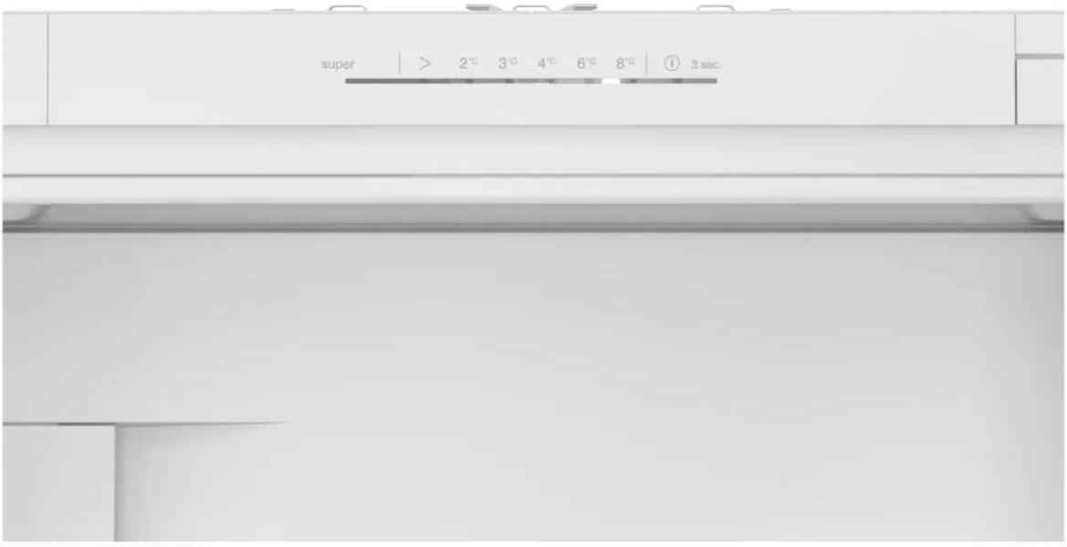Bosch KIL82NSE0 Serie 2 Einbau Kühlschrank mit Gefrierfach, Nichenhöhe 177,5 cm, 280 L, Schlepptürtechnik, Vario Zone, weiß
