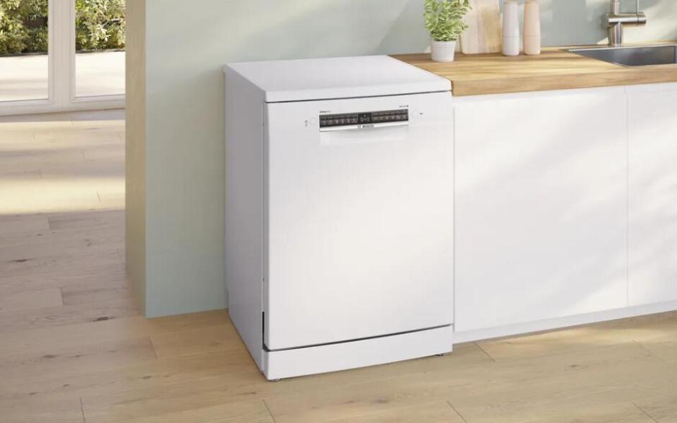 Bosch SMS4EVW08E Serie 4 Stand Geschirrspüler, 60 cm breit, 14 Maßgedecke, AquaStop, HomeConnect, weiß