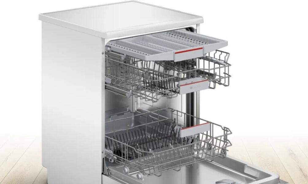 Bosch SMS4EVW08E Serie 4 Stand Geschirrspüler, 60 cm breit, 14 Maßgedecke, AquaStop, HomeConnect, weiß