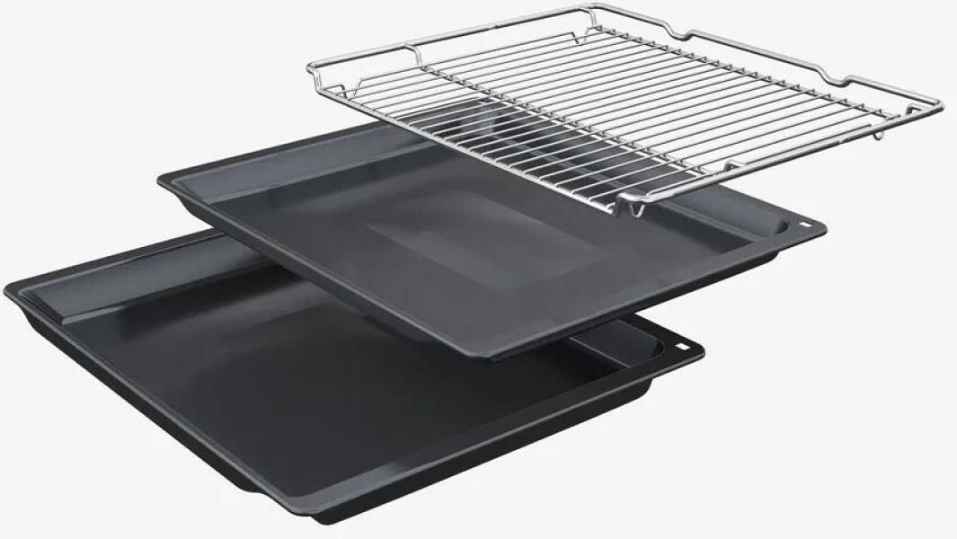 Siemens HR578GFS7F iQ500 A+ Einbaubackofen, 59,4 cm breit, 71 L, Dampfunterstützung, Edelstahl