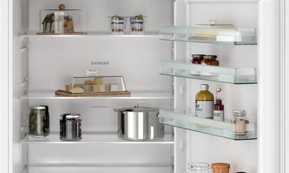 Siemens KB96NNSE0 iQ100 Einbau Kühl-/Gefrierkombination, Nischenhöhe: 194 cm, 285 L, NoFrost, Schlepptürtechnik, HomeConnect, hyperFresh