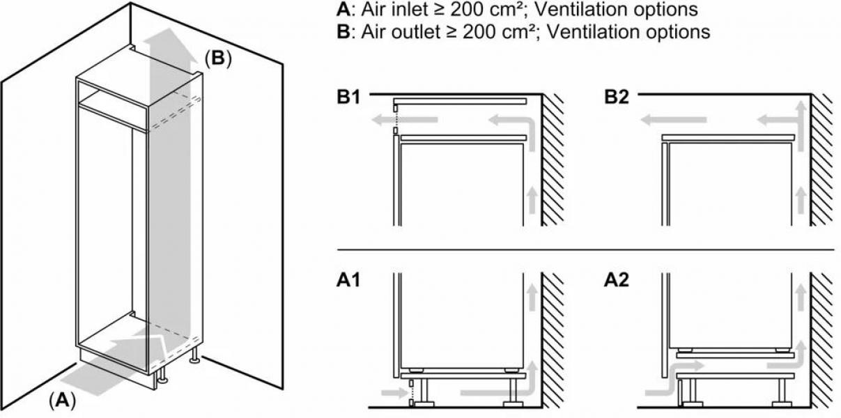 Siemens KI87VNSE0 iQ100 Einbau Kühl-Gefrierkombination, Nischenhöhe 177,5 cm, 270 L, Schleppscharnier, lowFrost, auto Airflow, safety Glas