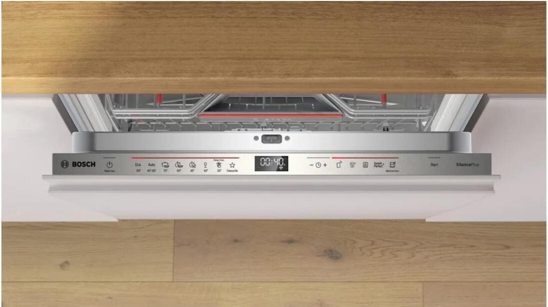 Bosch SMD6ECX12E Serie 6 Vollintegrierter Geschirrspüler, 60 cm breit, 14 Maßgedecke, AquaStop, Vario Schublade, TimeLight, HomeConnect, Kindersicherung