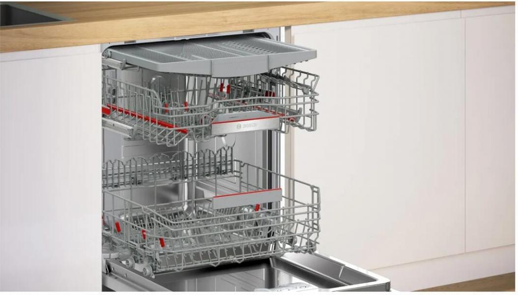 Bosch SMD6ECX12E Serie 6 Vollintegrierter Geschirrspüler, 60 cm breit, 14 Maßgedecke, AquaStop, Vario Schublade, TimeLight, HomeConnect, Kindersicherung