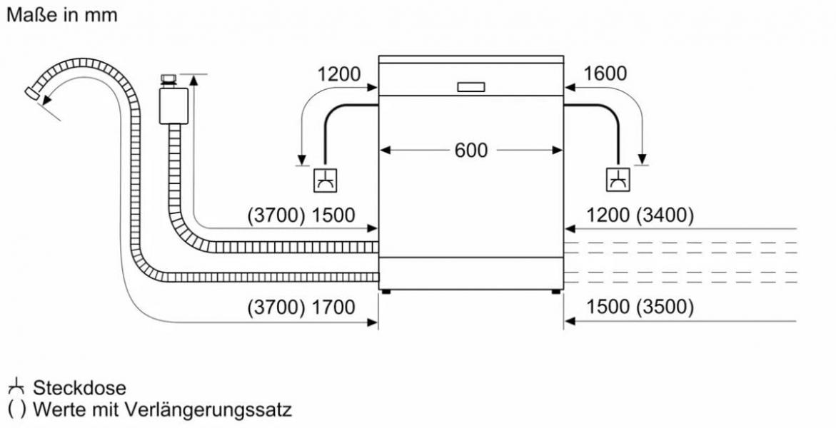 Bosch SMD6ECX12E Serie 6 Vollintegrierter Geschirrspüler, 60 cm breit, 14 Maßgedecke, AquaStop, Vario Schublade, TimeLight, HomeConnect, Kindersicherung