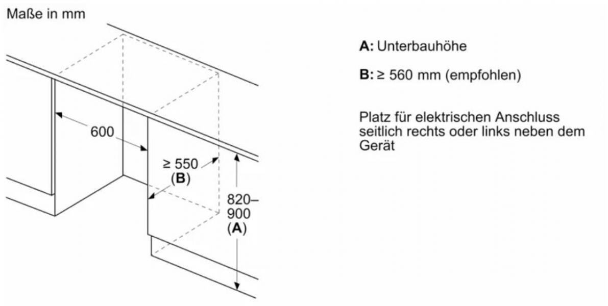 Bosch GUN21ADE0 Einbau Gefrierschrank, 60 cm breit, 85 L, Festtürtechnik, NoFrost, Supergefrieren, Energiesparfunktion, weiß