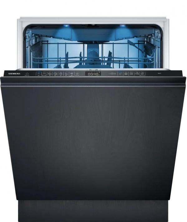 ARDEBO.de Siemens SX95EX12CE iQ500 Vollintegrierter XXL Geschirrspüler, 60 cm breit, 14 Maßgedecke, varioScharnier, varioSpeed Plus, glassZone, rackMatic, aquaStop, HomeConnect, weiß