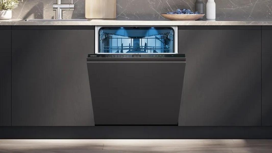 Siemens SX95EX12CE iQ500 Vollintegrierter XXL Geschirrspüler, 60 cm breit, 14 Maßgedecke, varioScharnier, varioSpeed Plus, glassZone, rackMatic, aquaStop, HomeConnect, weiß