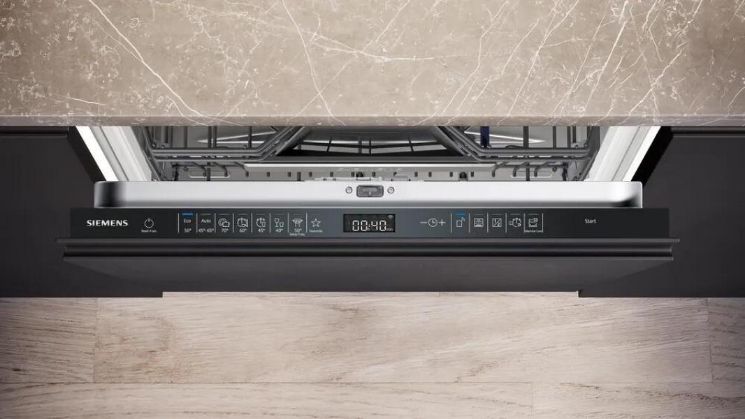 Siemens SX95EX12CE iQ500 Vollintegrierter XXL Geschirrspüler, 60 cm breit, 14 Maßgedecke, varioScharnier, varioSpeed Plus, glassZone, rackMatic, aquaStop, HomeConnect, weiß