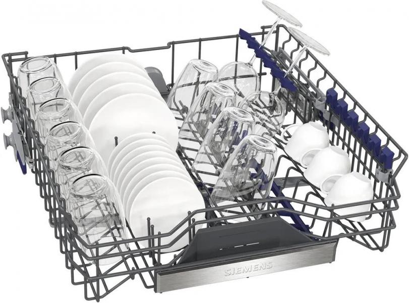 Siemens SX95EX12CE iQ500 Vollintegrierter XXL Geschirrspüler, 60 cm breit, 14 Maßgedecke, varioScharnier, varioSpeed Plus, glassZone, rackMatic, aquaStop, HomeConnect, weiß