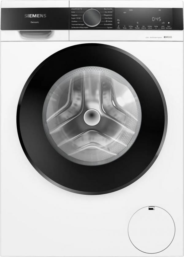 ARDEBO.de Siemens WG44G2F41 iQ500 9 kg Frontlader Waschmaschine, 60 cm breit, 1400 U/min, AquaStop, i-Dos, speedPack L, Antiflecken-System, smartFinish, weiß