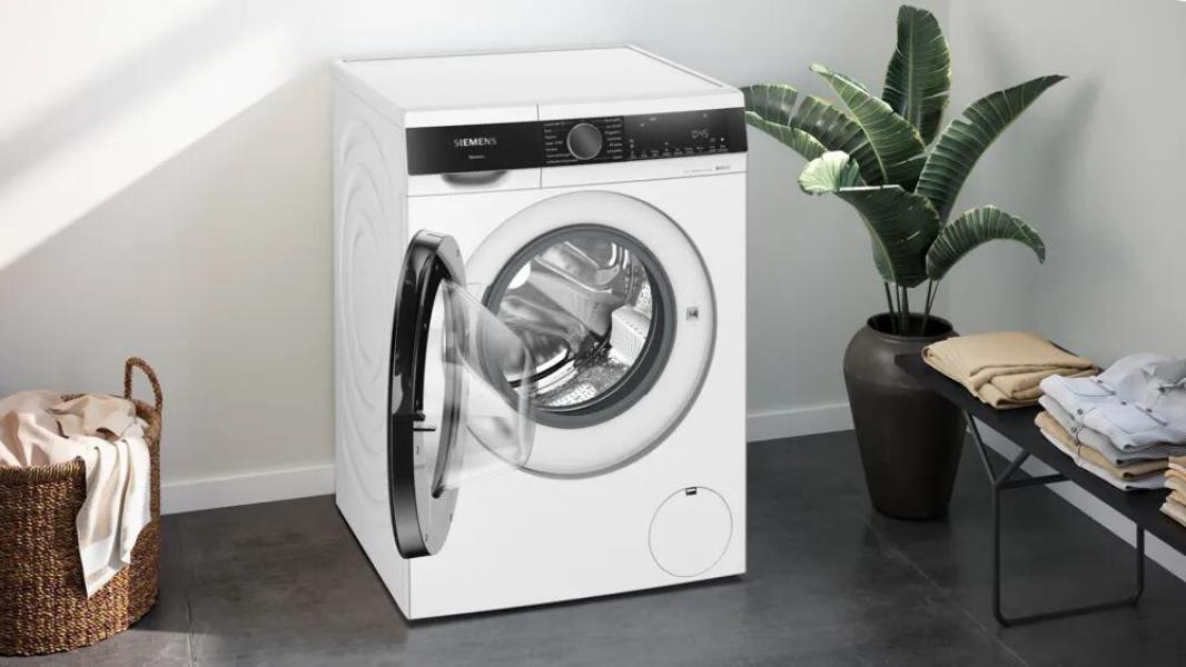 Siemens WG44G2F41 iQ500 9 kg Frontlader Waschmaschine, 60 cm breit, 1400 U/min, AquaStop, i-Dos, speedPack L, Antiflecken-System, smartFinish, weiß