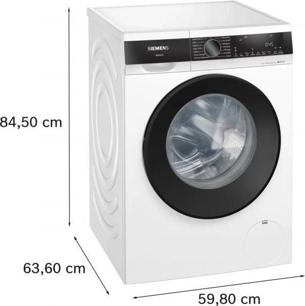 Siemens WG44G2F41 iQ500 9 kg Frontlader Waschmaschine, 60 cm breit, 1400 U/min, AquaStop, i-Dos, speedPack L, Antiflecken-System, smartFinish, weiß