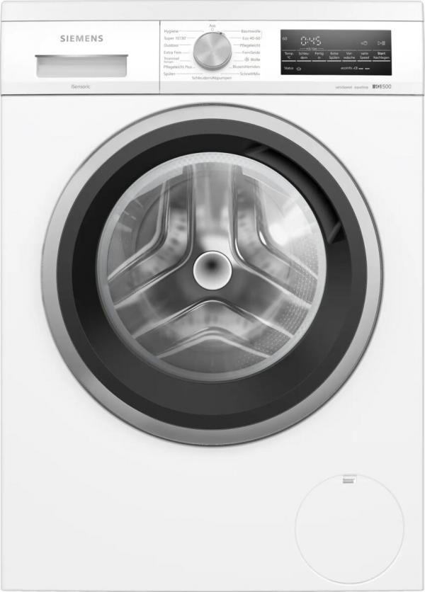 ARDEBO.de Siemens WU14UT71 iQ500 8 kg Frontlader Waschmaschine, 60 cm breit, 1400 U/min, unterbaufähig, peedPack L, iQdrive, Outdoor-Programm, weiß
