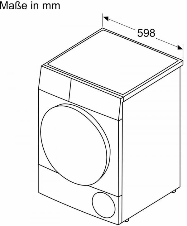 Siemens WT43N203 iQ300 8kg Kondensationstrockner, 60 m breit, softDry-Trommelsystem, Outdoor-Programm, Knitterschutz, weiß