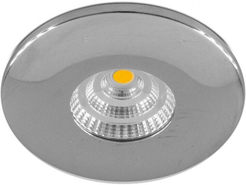 ARDEBO.de EVN MAGNETO LED Deckeneinbau, rund, EDS optik, IP44, 200-240V 4,5W, 3000K - 380lm, inkl. Netzgerät, Edelstahl (L44041302)
