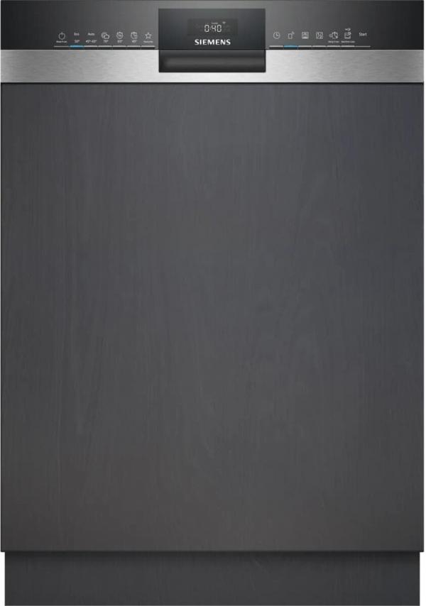 ARDEBO.de Siemens SN53ES04TE iQ300 Teilintegrierter Geschirrspüler, 60 cm breit, 13 Maßgedecke, aquaStop, HomeConnect, varioSpeed Plus, dosierAssistent, gebürsteter Stahl
