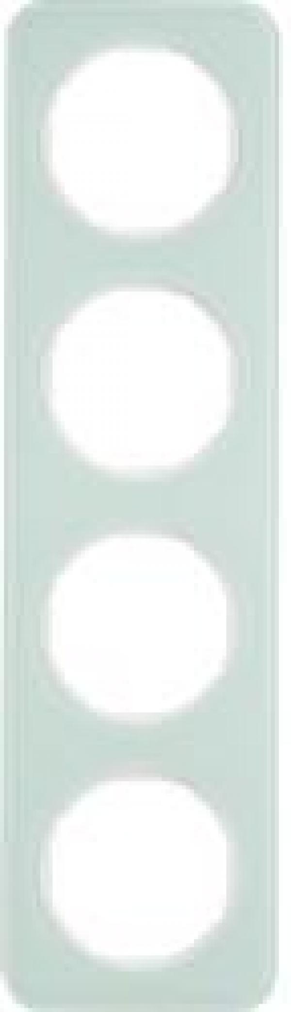 ARDEBO.de Berker 10142109 Rahmen, 4fach, R.1, Glas, polarweiß