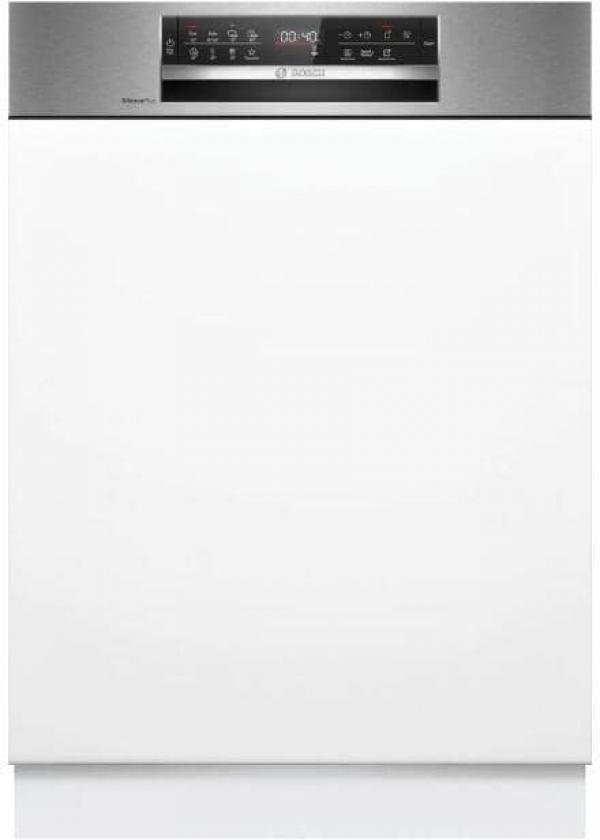 ARDEBO.de Bosch SMI6ECS12E Serie 6 Teilintegrierter Geschirrspüler, 60 cm breit, 14 Maßgedecke, AquaStop, Vario Schublade, Eco Silence Drive, AquaSensor, HomeConnect, Gebürsteter Stahl