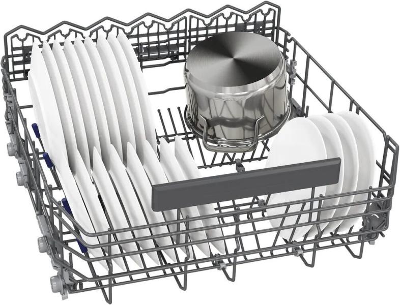 Siemens SN55ES12CE iQ500 Teilintegrierter Geschirrspüler, 60 cm breit, 14 Maßgedecke, aquaStop, HomeConnect, varioSpeed Plus, glassZone, emotionLight, gebürsteter Stahl