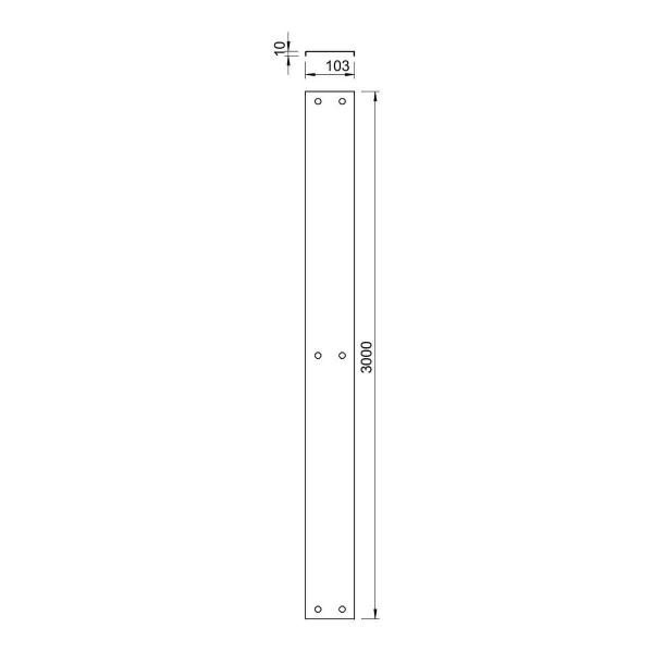 OBO Bettermann AZDMD 50 Deckel mit Drehriegel, 53x3000mm, Stahl, bandverzinkt (6080154)