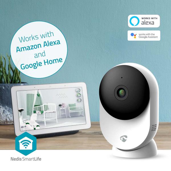 SmartLife Innenkamera | Wi-Fi | 3MP Full HD 1296p | Cloud Storage (optional) / microSD (not enthalten) / Onvif | mit Bewegungssensor | Nachtsicht | Weiss