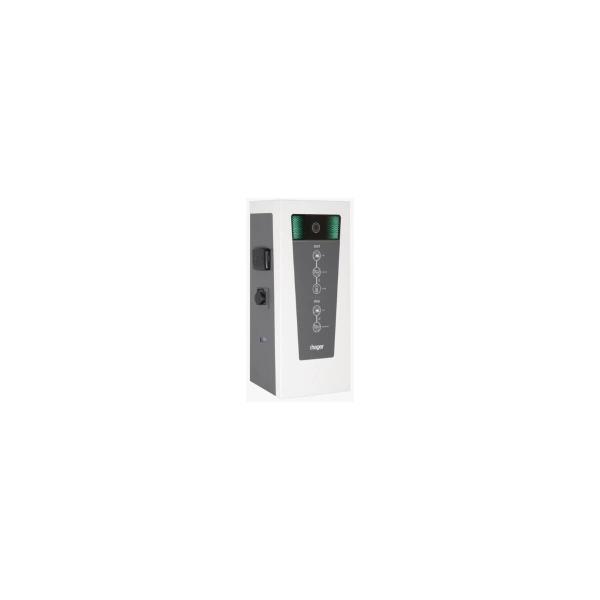 ARDEBO.de Hager XEV6523C witty park Wallbox, 3-phasig, 2x22kW, 2xSchuko-Ladesteckdose Typ 2, RFID, weiß
