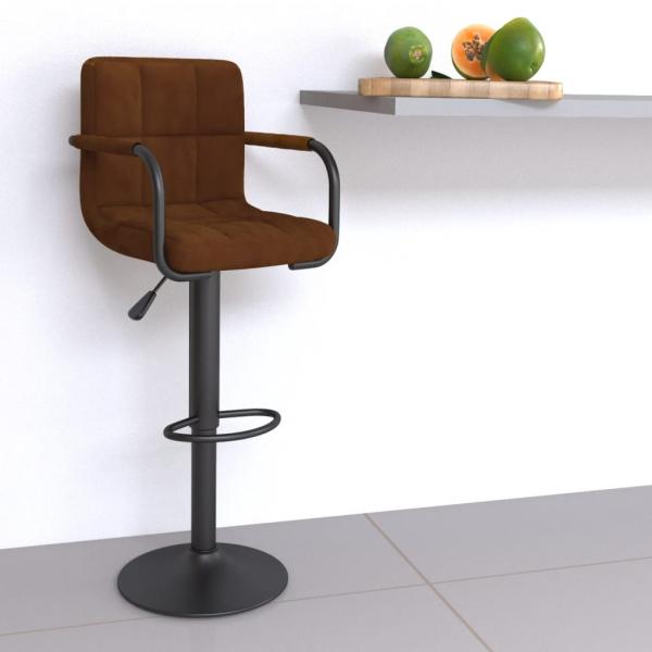 ARDEBO.de - Barhocker Braun Samt