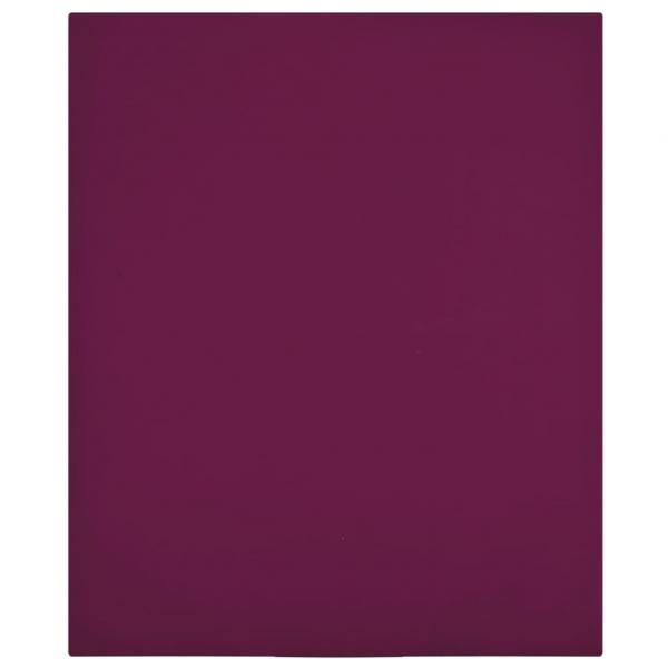 Spannbettlaken Jersey Bordeauxrot 100x200 cm Baumwolle