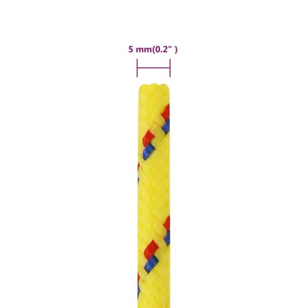 Bootsseil Gelb 5 mm 500 m Polypropylen