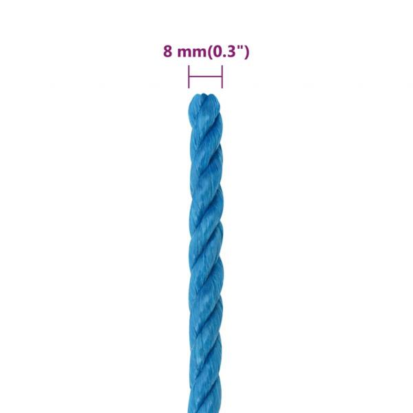 Arbeitsseil Blau 8 mm 250 m Polypropylen