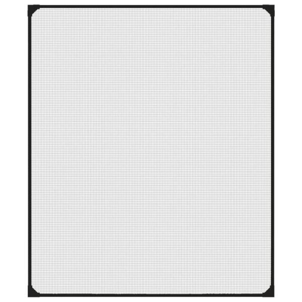 Magnet-Insektenschutz für Fenster Anthrazit 100x120 cm