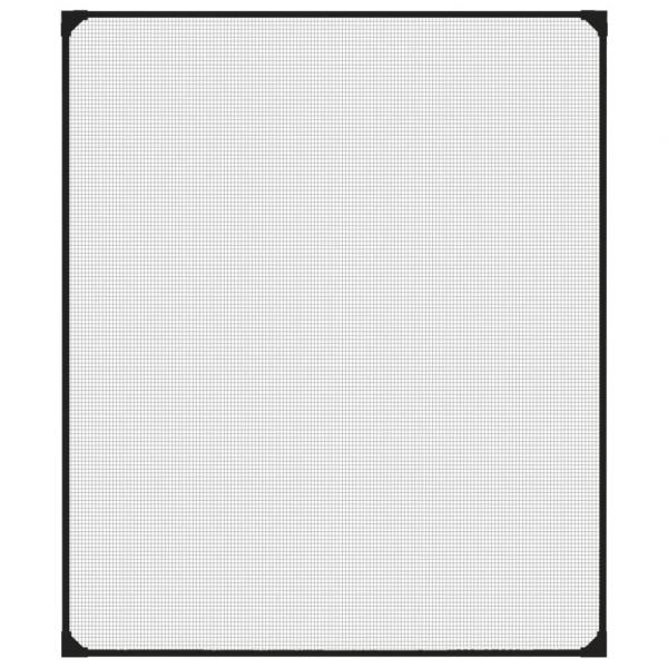 Magnet-Insektenschutz für Fenster Anthrazit 100x120 cm