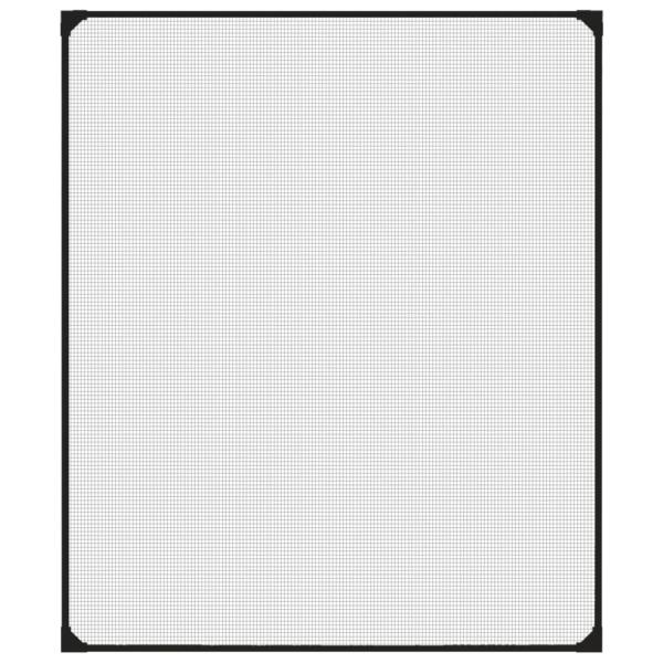 Magnet-Insektenschutz für Fenster Anthrazit 100x120 cm